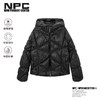 NPC潮牌90白鸭绒褶皱肌理感连帽羽绒服男袖口刺绣户外NP49DJ15 商品缩略图0