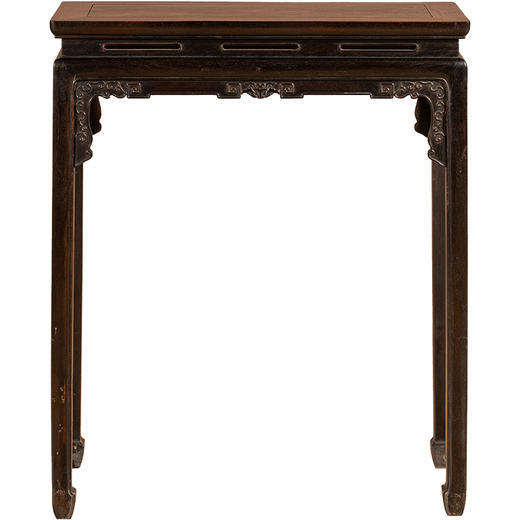 清	红木束腰马蹄腿云纹条桌 商品图5