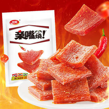 卫龙 亲嘴烧 辣条520g 豆干小零食 怀旧休闲零食 办公室夜宵 解馋零食 /休闲食品 /豆干/素食零食 /辣条/面筋制品 商品图4