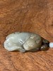 褐沁白玉雕貔貅兽吊坠，顺丰包邮 商品缩略图0