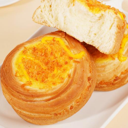 ❤️【杏花村.蛋黄肉松披萨面包&杏仁蛋挞面包】😎这面包是把中式咸香和软面包揉透了，🥰杏花村老上海包装 🔺红妆衬白花的中式喜盒样式、一拎手就透着传统点心的雅致 商品图3