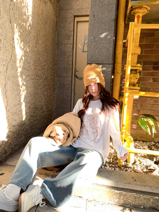 <曾小咸推荐>现货秒杀 ！微信超特价！韩系印花宽松打底衫 日常169.99 立减100 秒杀69.99！！ 商品图7