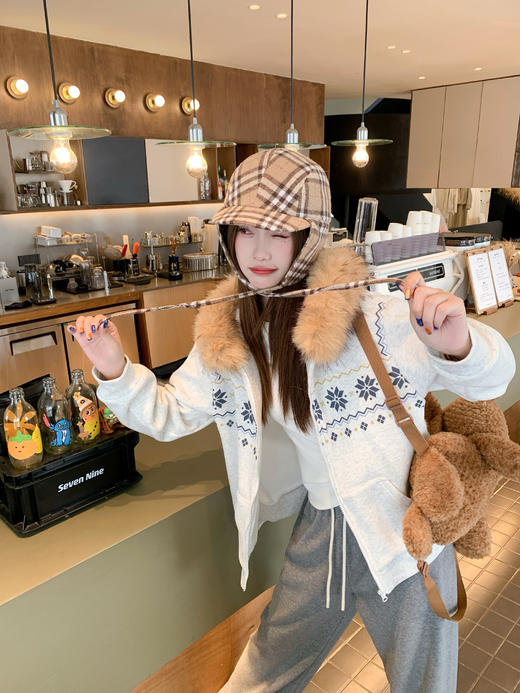 <曾小咸推荐>现货秒杀 ！微信超特价！费尔岛毛领加绒卫衣外套 日常289.99 立减150 秒杀139.99！！ 商品图14