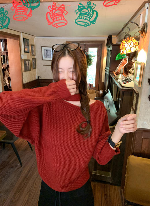 <曾小咸推荐>现货秒杀 ！微信超特价！韩系镂空挂脖针织衫 日常169.99 立减90 秒杀79.99！！抽绳微喇加绒休闲裤 秒杀69.99！！ 商品图10