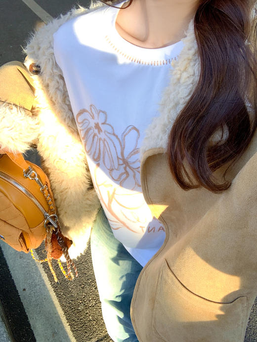 <曾小咸推荐>现货秒杀 ！微信超特价！韩系印花宽松打底衫 日常169.99 立减100 秒杀69.99！！ 商品图8