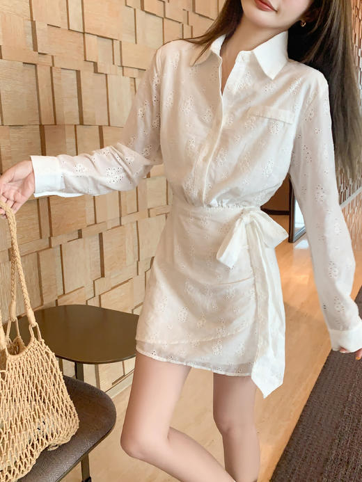 <曾小咸推荐>现货秒杀 ！微信超特价！韩系polo领衬衫连衣裙 日常229.99 立减130 秒杀99.99！！ 商品图7