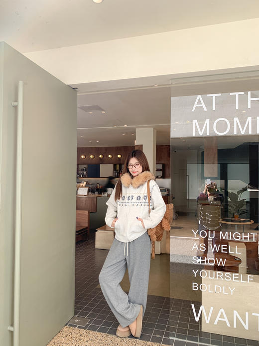 <曾小咸推荐>现货秒杀 ！微信超特价！费尔岛毛领加绒卫衣外套 日常289.99 立减150 秒杀139.99！！ 商品图8