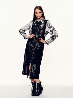 SAFICOO  新中式 高定版马甲式连衣裙