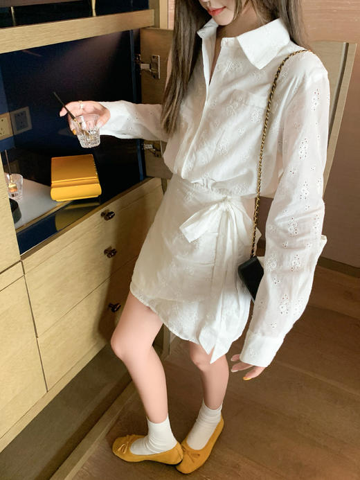 <曾小咸推荐>现货秒杀 ！微信超特价！韩系polo领衬衫连衣裙 日常229.99 立减130 秒杀99.99！！ 商品图9