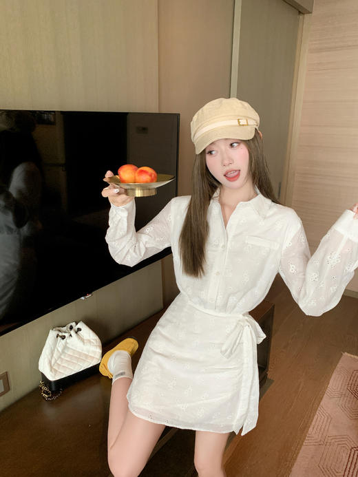 <曾小咸推荐>现货秒杀 ！微信超特价！韩系polo领衬衫连衣裙 日常229.99 立减130 秒杀99.99！！ 商品图10