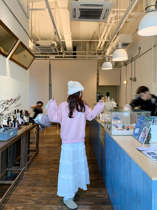 <曾小咸推荐>现货秒杀 ！微信超特价！韩系蕾丝蝴蝶结加绒卫衣 日常199.99 立减110 秒杀89.99！！ 商品图14