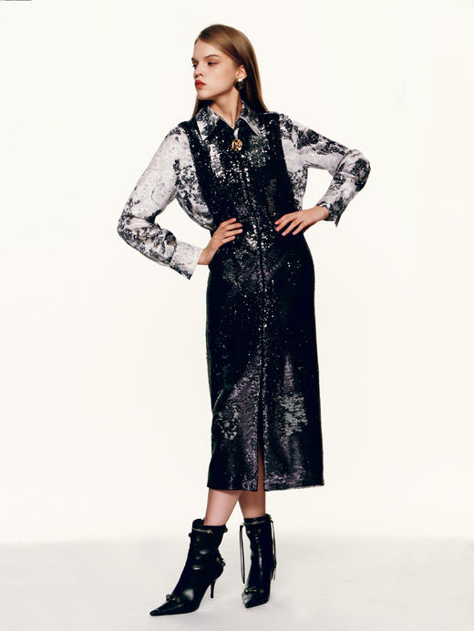 SAFICOO  新中式 高定版马甲式连衣裙 商品图1