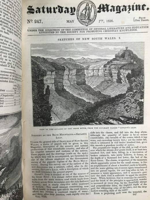 1836年1~6月 星期六杂志 配大量版画插图 布脊精装16开 商品图6