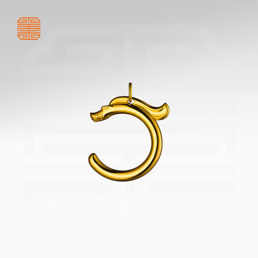 玺匠金铺《鸿运龙》足金9999 黄金吊坠挂件礼物 商品图1