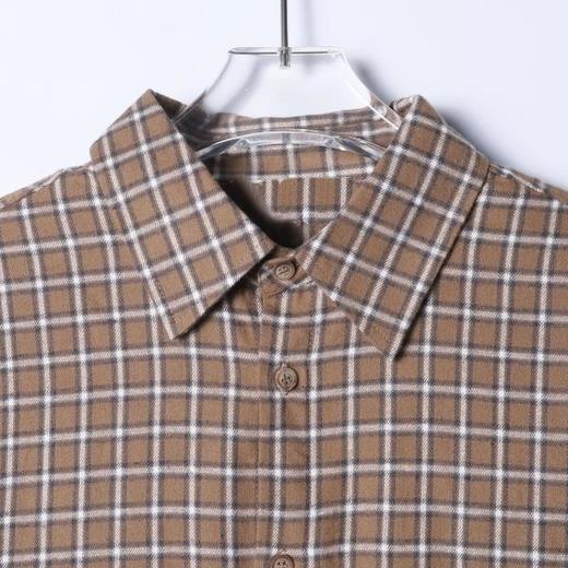 24628-1SDSA秋冬新款痞帅男装简约撞色格纹格子设计长袖衬衫百搭休闲衬衣 商品图2