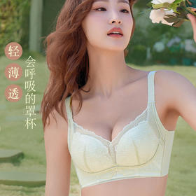 ZYQ-521  蕾丝内衣调整型舒适性感聚拢透气无钢圈收副乳防下垂小胸薄款文胸（单件）