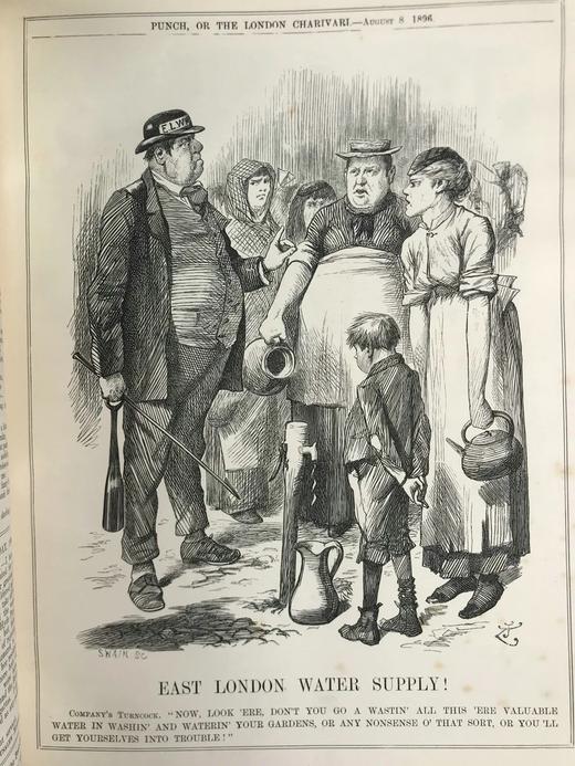 含中国内容！1896年7~12月 英国讽刺漫画杂志《笨拙》 数百幅插图 漆布精装16开 商品图9