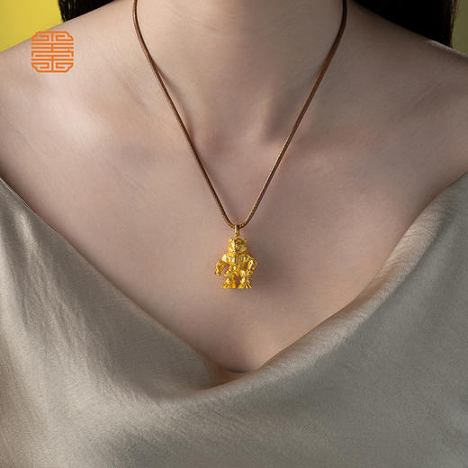 玺匠金铺《足金生肖机甲之虎》足金9999 吊坠项链礼物 商品图6