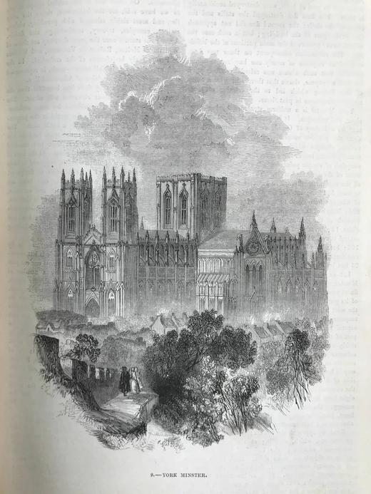 约19世纪后期 大英帝国风光图集（卷4） 百余幅精美版画插图 真皮精装16开 商品图10