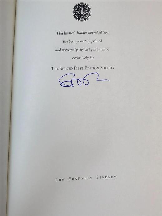 签名首版！斯科特・图罗《认罪》 富兰克林图书馆豪华皮装本 商品图2