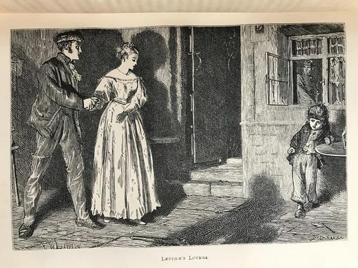 1869年 康希尔杂志 12页精美版画插图 真皮精装大32开 商品图8