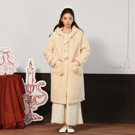 甜美仿羊羔毛长款外套-纪念日百货门店同款168644264 商品图1