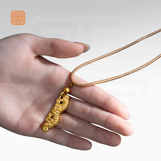 玺匠金铺《平安虎》足金9999 黄金吊坠挂件礼物 商品图5