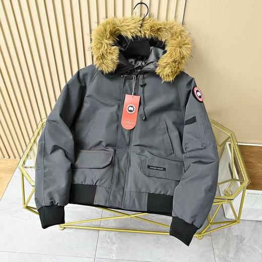 加拿大鹅2026派克服大毛领加厚连帽工装羽绒服情侣外套 商品图2