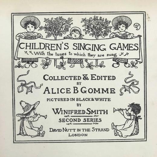 1894年 儿童歌唱游戏乐谱集 70页精美插图 布面精装18开 商品图2