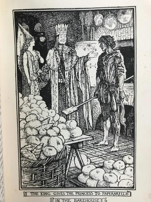 1909年 安德鲁·朗格《深红色童话书》 8幅彩色与大量黑白插图 漆布精装32开 商品图13