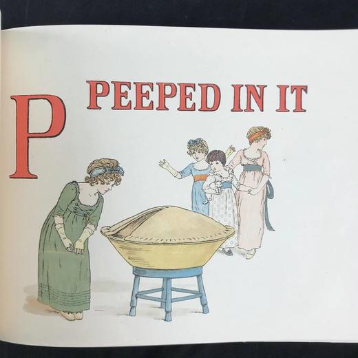 约20世纪早期 凯特·格林纳威《一个苹果派》 20页彩色插图 布脊精装16开 商品图9