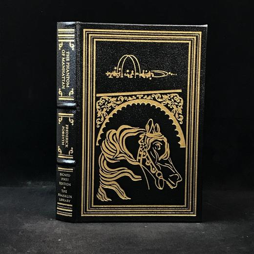 签名首版！弗雷德里克・福赛思《曼哈顿的幻影》 配插图 富兰克林图书馆豪华皮装本 商品图0