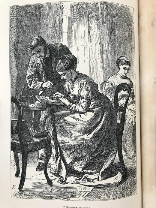 1869年 康希尔杂志 12页精美版画插图 真皮精装大32开 商品图9