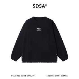 M5253SDSA男士秋冬新款痞帅男装美式撞色印花字母圆领卫衣百搭时尚上衣