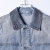SDSA秋冬新款痞帅男装时尚做旧磨破多口袋翻领牛仔夹克外套百搭 商品缩略图2