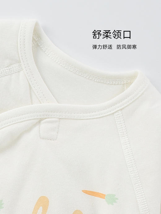 【宝宝秋冬三层夹棉蝴蝶衣】婴儿连体衣秋冬a类衣服和尚服40克夹棉连身哈衣新生儿蝴蝶衣 商品图1