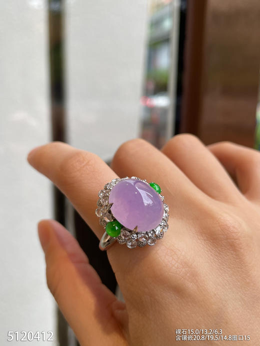 5120412，紫罗兰蛋面戒指。具体价格微信咨询 商品图2