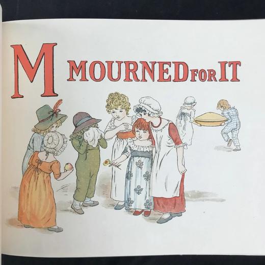 约20世纪早期 凯特·格林纳威《一个苹果派》 20页彩色插图 布脊精装16开 商品图12