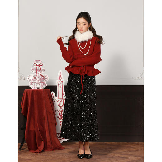 重工亮片鱼尾长裙-纪念日百货门店同款169146831 商品图3