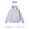 SDSA男士秋冬新款痞帅男装韩版简约胶带印花设计拉链连帽卫衣百搭 商品缩略图1