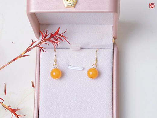 蜜蜡耳坠 商品图6