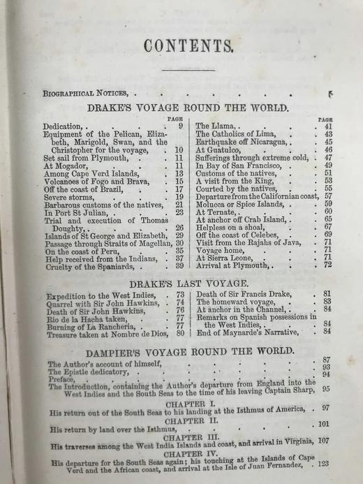 1879年 德雷克与丹彼尔《环球航行记》 2幅插图 漆布精装32开 商品图5