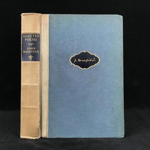 限量400册签名本 1923年 约翰·曼斯菲尔德诗集 布脊精装大32开 商品图0