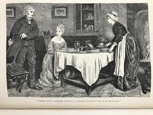 1869年 康希尔杂志 12页精美版画插图 真皮精装大32开 商品图12