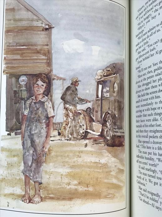 限量版！约翰・斯坦贝克《愤怒的葡萄》 配插图 富兰克林图书馆豪华皮装本 商品图11