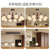 爆款🔥OPPLE欧普照明咖啡豆26款客厅吊灯中古风胡桃木色复古卧室装饰灯 商品缩略图2
