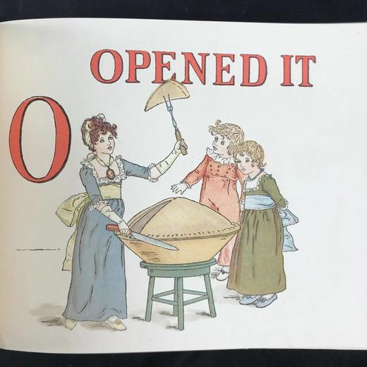 约20世纪早期 凯特·格林纳威《一个苹果派》 20页彩色插图 布脊精装16开 商品图10