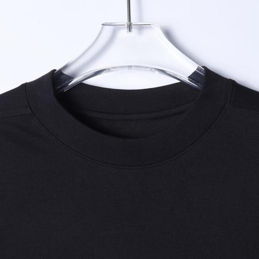 33790SDSA男士秋冬新款痞帅男装潮牌纯色下摆弧形设计圆领长袖T恤百搭 商品图2