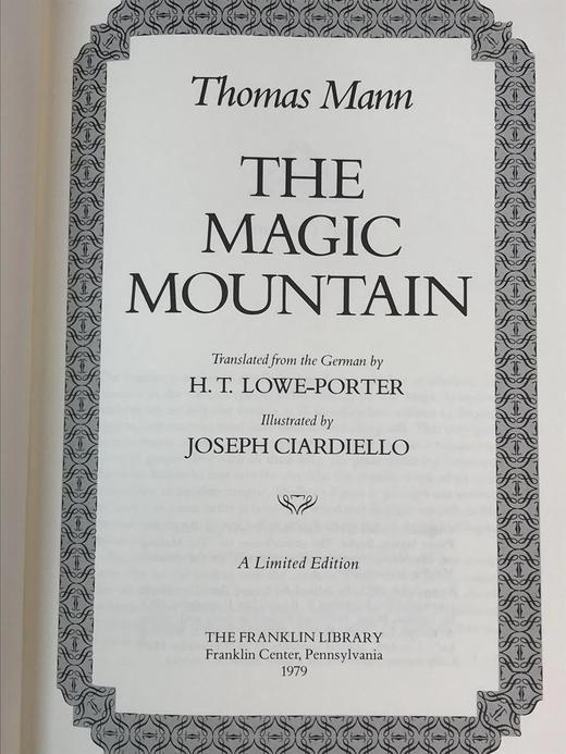 限量版！托马斯・曼《魔山》 配插图 富兰克林图书馆豪华皮装本 商品图2