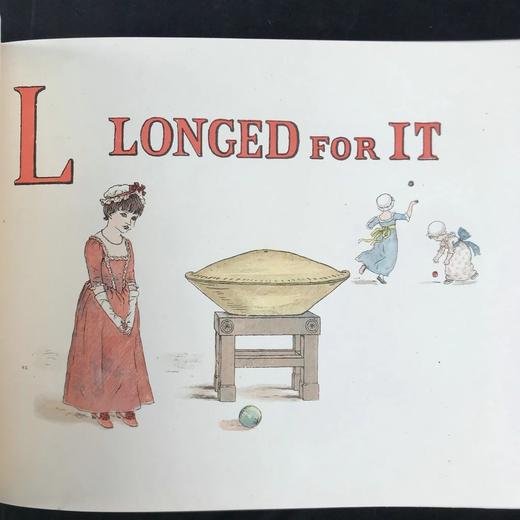 约20世纪早期 凯特·格林纳威《一个苹果派》 20页彩色插图 布脊精装16开 商品图13